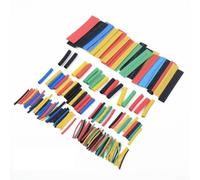 Lot de 164 gaines thermorétractables 5 couleurs pour isolation électrique | Assortiment de tubes thermorétractables en polyoléfine pour réparation de faisceaux de câblage automobile
