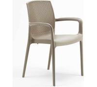 lot de 18 chaises Chaise de cuisine Chaise de salle à manger Bohème Grand Soleil - Beige