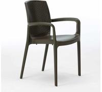 lot de 18 chaises Chaise de cuisine Chaise de salle à manger Boheme Grand Soleil - Marron