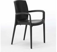 lot de 18 chaises Chaise de cuisine Chaise de salle à manger Boheme Grand Soleil - Noir
