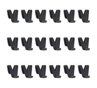 Lot de 18 Crochets de Rangement Space Hangers - VENTEO - Organisation de Placard pour Gain de place - pour vêtement et Accessoire - Crochets de Suspension Peu encombrants - Connecteur de Cintre