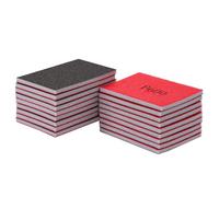 Lot de 18 éponges de ponçage grain 600 papier abrasif humide et sec pour modèles, meubles, bois, peinture, métal, plastique