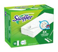 Swiffer Recharges lingettes sèches pour balai Attrape-Poussière, 36 lingettes (2 x 18)