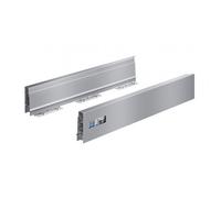 Lot de 18 paires de profils pour tiroirs InnoTech Atira hauteur 70 mm - longueur 470 mm - argent HETTICH