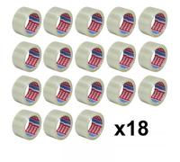 Lot De 18 Rubans Emballage Adhésif Transparent Tesa 66m X 50mm