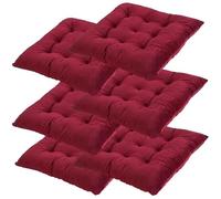 Lot de 2/4/6 Galette de Chaise,Velours de Cristal Galette de Chaise,40x40cm/16x16inCoussins de Chaise D'intérieur,Lavable de Coussin Chaise, Extérieur Housses de Chaise ( Color : @2 , Size : 6pcs(40x4