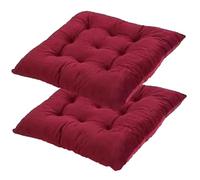 Lot de 2/4/6 Galette de Chaise,Velours de Cristal Galette de Chaise,40x40cm/16x16inCoussins de Chaise D'intérieur,Lavable de Coussin Chaise, Extérieur Housses de Chaise ( Color : @2 , Size : 2pcs(40x4