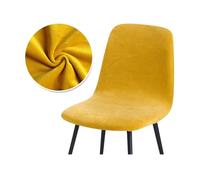 Lot de 2/4/6 housses de chaise en velours extensible - Housses élastiques pour salle à manger, bureau, bar et banquet - Facile à installer, douces et protectrices en fourrure pour décoration