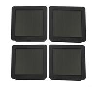 Lot de 2/4 lampes solaires Dessus de rechange carré avec interrupteur, remplacement LED blanc chaud/coloré pour lampes de jardin, boîtier en plastique 7,1 x 7,1 cm avec AA pour batterie pour panneaux