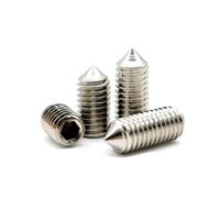 Lot de 2/50 boulons sans tête à six pans creux en acier inoxydable M3M4 M5 M6 M8 M10 316 A4-80, vis à tête conique(20pcs M5x12)