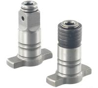 Lot de 2 accessoires d'arbre de clé électrique sans balais 18 V avec adaptateur hexagonal de 10,2 cm pour tournevis électriques et conversion de douille de clé électrique