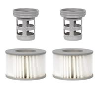 Lot de 2 Accessoires de Spa pour MSP, Comprend 2 adaptateurs de Base à Visser de Rechange, 2 filtres de Piscine gonflables à Ressort