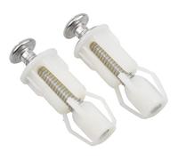 Lot de 2 accessoires pour abattant de WC : vis de fixation , vis de charnière, élargisseur de couvercle de WC, joint en caoutchouc