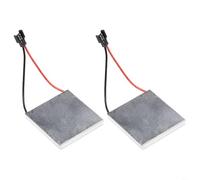 Lot de 2 accessoires pour ventilateur de cheminée - Feuille de générateur de 40 mm pour brûleur de poêle, pièce de moteur semi-conductrice compatible avec les systèmes de chauffage de cheminée