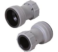 Bestway Adaptateur de tuyau pour piscine 58236 – Lot de 2 Ø 38-32 mm, filetage extérieur, gris