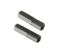Lot de 2 adaptateurs à tige hexagonale pour convertir 6,35 mm à 4 mm porte-embout tournevis adaptateurs convertisseurs