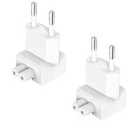 Lot de 2 adaptateurs CA - Prise européenne - Bloc d'alimentation MacBook - Connecteur de rechange - Prise MejaRizon EU pour bloc d'alimentation Apple, compatible avec MacBook, iPad, iPod, iPhone