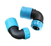 Lot de 2 adaptateurs coudés de tuyau d'eau à 90 degrés - Raccord rapide à | Adaptateur de tuyau d'arrosage 1/2" pour chariot de tuyau, système d'arrosage de pelouse, propriétaire de maison, jardinier