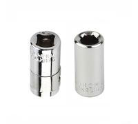 Lot de 2 adaptateurs de douille 1/4 m² à tige hexagonale de 6,3 mm - Couple élevé pour rallonge de qualité d'impact pour tournevis et mandrin de perceuse - Acier poli