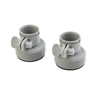 Lot de 2 adaptateurs de tuyau de piscine Intex de 3,2 cm à 3,8 cm, raccord de conversion pour pompes Intex 530-1500 GPH, pièce de rechange pour modèles 29061E 10722 25009