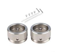 Lot de 2 adaptateurs de valve de radiateur M30 x 1,5 pour RA RAVL - Lot de 2 bagues d'adaptation TRV en acier inoxydable avec vis pour installation de tête de thermostat intelligente