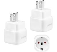 Lot de 2 adaptateurs de Voyage Adaptateur Prise USA Adaptateur Canada,Prise de Voyage de Type B,Adaptateur Prise