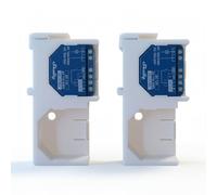 Lot de 2 adaptateurs DIN Rail pour 2 x Shelly Plus 1 - Support de rail DIN 35 mm - Double adaptateur de montage pour relais Smart Home Duo - Fabriqué en Allemagne