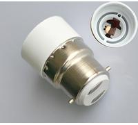 Lot de 2 adaptateurs LED à baïonnette B22 vers culot E14 - Tension maximale : 250 V - 200 W