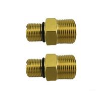 Lot de 2 adaptateurs M22 vers 3/8 pour nettoyeur haute pression Raccord de sortie d'eau en métal à connexion rapide pour Karcher pour Titan pour parkside Connecteur de tuyau de nettoyage haute
