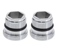 Lot de 2 adaptateurs mâle-mâle M18,5-M22 compatibles avec IKEA, GROHE et les robinets mitigeurs Neoperl TJ. Adaptateur en laiton.