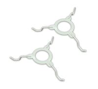 Lot de 2 adaptateurs pour abat-jour en forme d'araignée pour plafond, support de support, fixation britannique, blanc [Lot de 2] | Adaptateur de pendentif duplex vers 29 mm