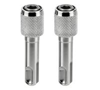 Lot de 2 adaptateurs SDS Plus, adaptateur SDS, porte-embout, pour porte-vis, kit de tige hexagonale 1/4" pour Conversion d'Outils Électroportatifs et Accès aux Espaces Étroits