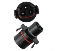 Lot de 2 adaptateurs solaires LY01 vers BC01 pour onduleur Deye vers batterie BETTERI, connecteur ABS noir pour système de stockage d'énergie domestique, 6 x 4 cm