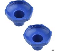 Lot de 2 adaptateurs tuyau piscine - compatibles skimmer & filtre, raccord rapide