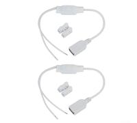 Lot de 2 adaptateurs USB Transformateur AC 220 V Entrée DC 5 V 1 A Alimentation de sortie pour caméra sans fil Moniteur Système d'alarme de sécurité Blanc