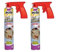 Lot de 2 Aérosol ACTO Spécial NIDS DE GUEPES - Efficacité Professionnelle - Volume spécial Frelons Asiatiques