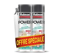 Lot de 2 aérosols mousse expansive - RUBSON - Power Pure - Adhérence multi-support - 21 L