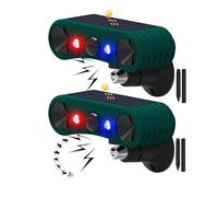 Lot de 2 alarmes solaires extérieures équipées d'un détecteur de Mouvement