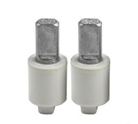 Lot de 2 amortisseurs rotatifs pour abattant de WC à fermeture lente avec amortissement hydraulique et système d'identification gauche/droite à base d'arbre
