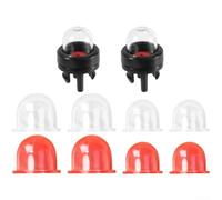 Lot de 2 ampoules d'amorçage + 8 ampoules à carburant pour Zama pour tronçonneuse Echo Coupe-bordure Souffleur pour débroussailleuse Petit moteur Pièces 22 mm OD