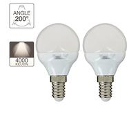 Xanlite - Lot de 2 ampoules LED P45 - culot E14 - classique - PACK2EV470PCW Incolore G