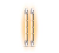 Xanlite - Lot de 2 ampoules halogènes culot R7S, 118mm, 2200 Lumens, équivalence 138 W, 2900 Kelvins, Dimmable - PACK2HR7S118118W
