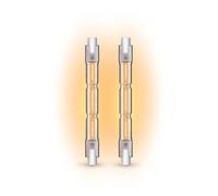 Xanlite - Lot de 2 ampoules halogènes culot R7S, 78mm, 2216 Lumens, 2900 Kelvins, Blanc chaud Dimmable - PACK2HR7S78118W