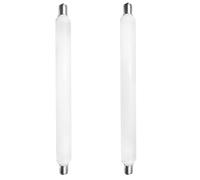 Lot de 2 ampoules LED 6 W S15s 284 mm, bandes lumineuses LED blanc froid 6000 K, 60 W S15 de remplacement pour lampe de miroir, applique murale, lampe de rasoir de salle de bain