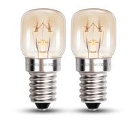 Lot de 2 ampoules T22 E14 25 W blanc chaud 2700 K, AC 220-240 V, jusqu'à 300 °C, ampoules pygmées SES pour réfrigérateur à petite vis 25 W, ampoule pour four à micro-ondes, lampe de sel fondue