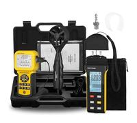 Lot de 2 anémomètres CVC Pro pour mesurer la vitesse du vent/la température du vent AP-846A et AP-189A Manomètre testeur de pression de gaz