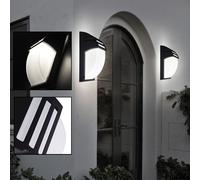 Lot de 2 appliques façades balcon maison porte jardin lampes d'extérieur dans un ensemble comprenant des ampoules LED