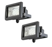 Lot de 2 appliques LED 10 watts, spot de chantier, lampe d'extérieur, spot orientable