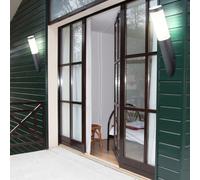 Lot de 2 appliques REMOTE CONTROL torche de jardin lampe de cour extérieure dimmable dans un ensemble comprenant des ampoules LED RVB