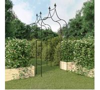 Lot de 2 Arches de Jardin - vidaXL - acier - noir - 120 x 38 x 260 cm@tne42h